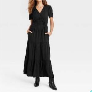 Knox Rose, Black, Maxi Dress, Nursing friendly